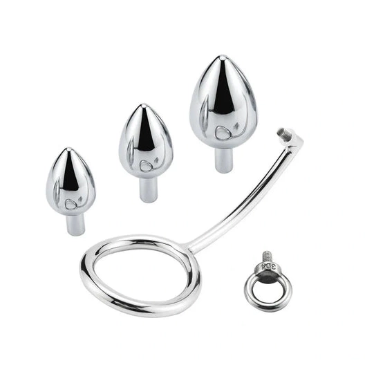 DiscreetChoice Steel Ring Stainless Anal 4663 Cock Hook Set with 0730
